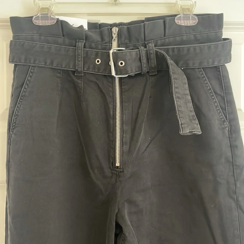 NWT Joe's Womens High Waisted Belted Jeans Black Size 30